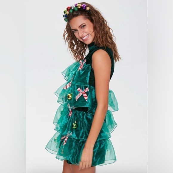 Forever 21 Christmas Tree Dress - Picture 2 of 7